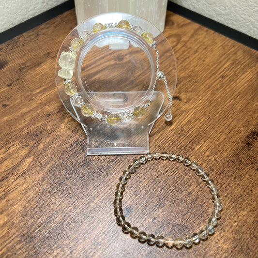 Hello Kitty Citrine Crystal Bead Bracelet Set Shuga Company Shuga Gems gift idea