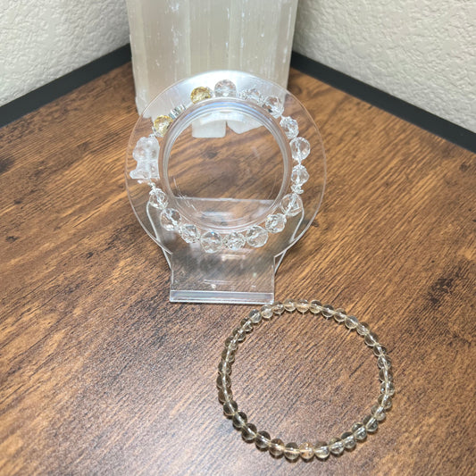 Hello Kitty Clear Quartz and Citrine Crystal Bead Bracelet Set Shuga Company Shuga Gems gift idea