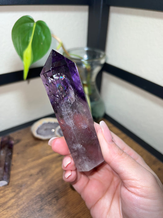 Amethyst Polished Raw Root Wand