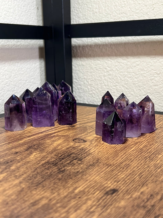 amethyst point tower crystal shuga gems gift 